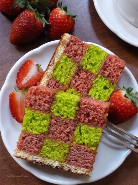 Tarta Caja de Fresas. Trampantojo