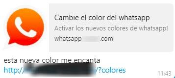 ESET advierte un nuevo engaño en WhatsApp: “Cambie el color del WhatsApp”