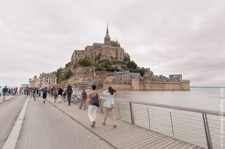 Mont Saint-Michel visitar diurna blog viaje Normandia Bretaña