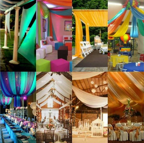 20 ideas de decoración con telas para tu fiesta