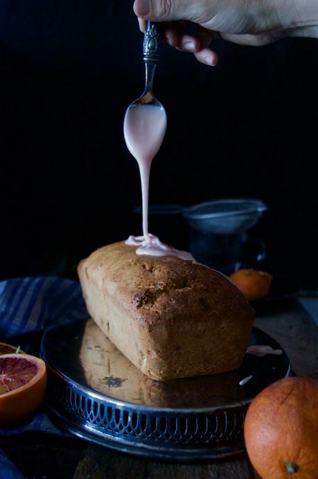 Plum Cake inglés con glaseado de naranja sanguina #Asaltablogs {la intención es lo que cuenta}