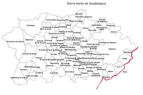 Los nombres de los pueblos de la Sierra Norte de Guadalajara