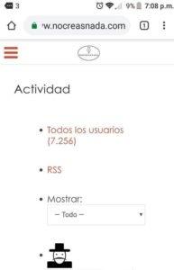 ¿Cuántos Usuarios somos de NoCreasNada?