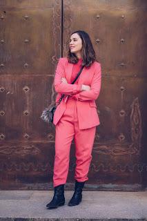 Pink suit