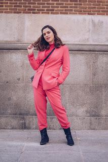 Pink suit