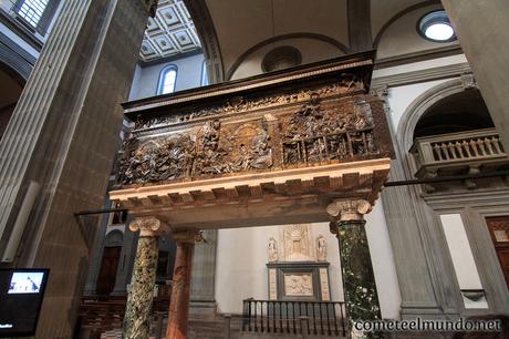 pulpito-de-donatello-en-la-iglesia-de-san-lorenzo Que ver en Florencia en 3 días: ruta imprescindible