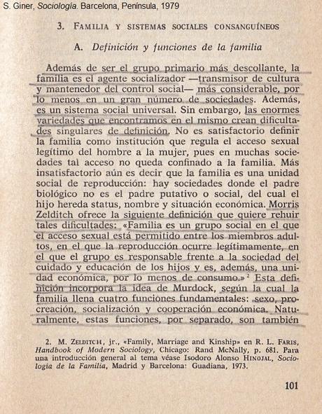 SOBRE LA INSTITUCIÓN FAMILIAR, SEGÚN SALVADOR GINER