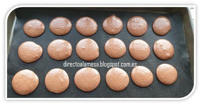 Macarons de chocolate