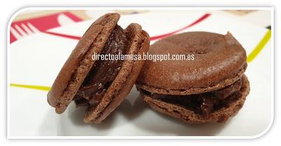 Macarons de chocolate Macarons de chocolate