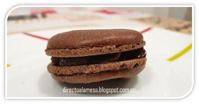 Macarons de chocolate