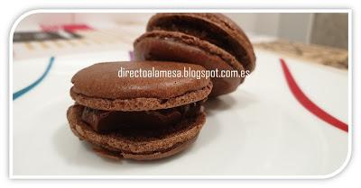 Macarons de chocolate
