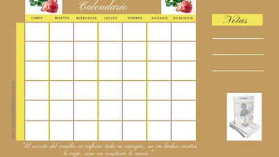 Calendario Imprimible en pdf