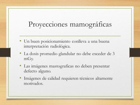 PROYECCIONES MASTOGRAFICAS