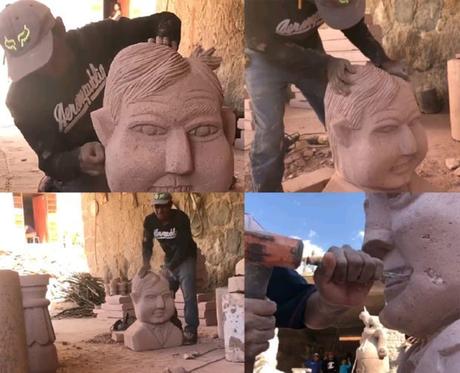 Autor del busto de BenET ahora crea uno de AMLO