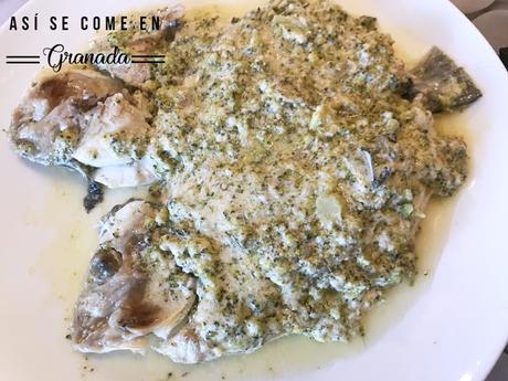 Dorada con salsa Alfredo y brócoli