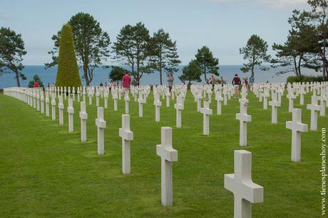 Viaje Normandia visita Cementerio Americao II GUerra Mundial