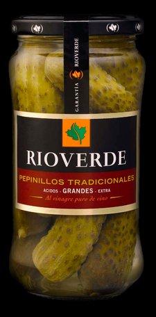 Encurtidos Carrefour y Rioverde pepinillos en vinagre rioverde