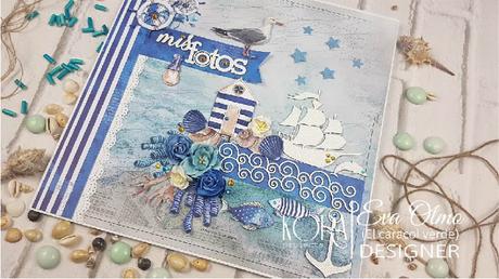 Tutorial Scrapbooking: Porta fotos Vacaciones