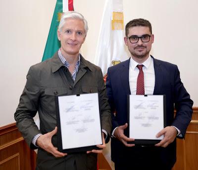 FIRMAN GOBIERNOS DE MÉXICO Y DEL ESTADO DE MÉXICO CONVENIO PARA IMPULSAR RECONSTRUCCIÓN DE INMUEBLES AFECTADOS POR SISMOS DE 2017