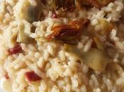 Risotto alcachofas jamón