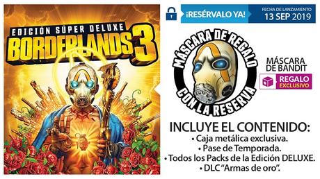 GAME detalla las Ediciones Exclusivas e incentivos de reserva de Borderlands 3