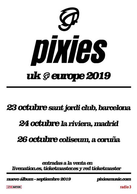 Conciertos de Pixies en octubre en Barcelona, Madrid y A Coruña