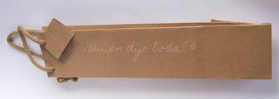 Bolsa de papel kraft para botella de vino o aceite