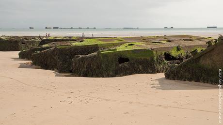 Arromanches Normandia desembarco puertos moviles guerra viaje 