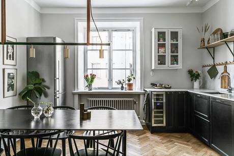 Blanco y negro para la cocina.