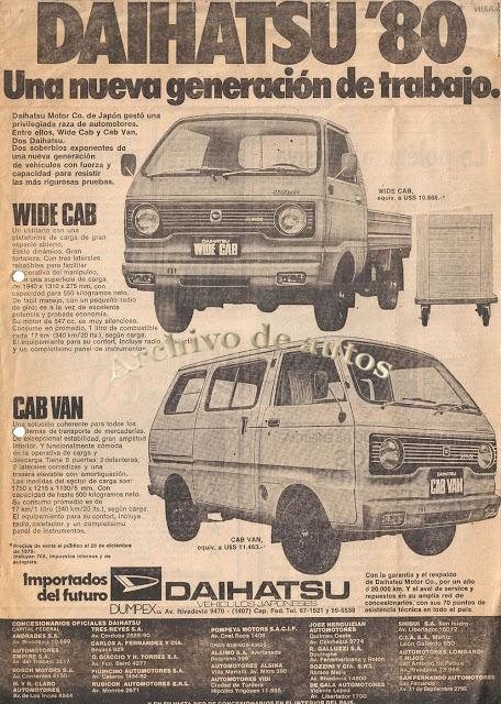 Daihatsu y sus utilitarios