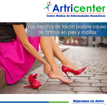 Artricenter: Los zapatos de tacón posible causa de artrosis en pies y rodillas