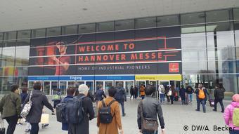 Eingang der Hannover Messe 2019 (DW/A. Becker)
