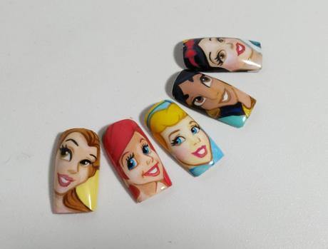 Curso de uñas princesas y villanos disney