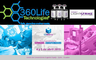 360 LIFE PARTICIPARÁ EN LAS PRIMERAS JORNADAS TECHMED 2019 CON SU INNOVADOR ROBOT LIGHTSTRIKE
