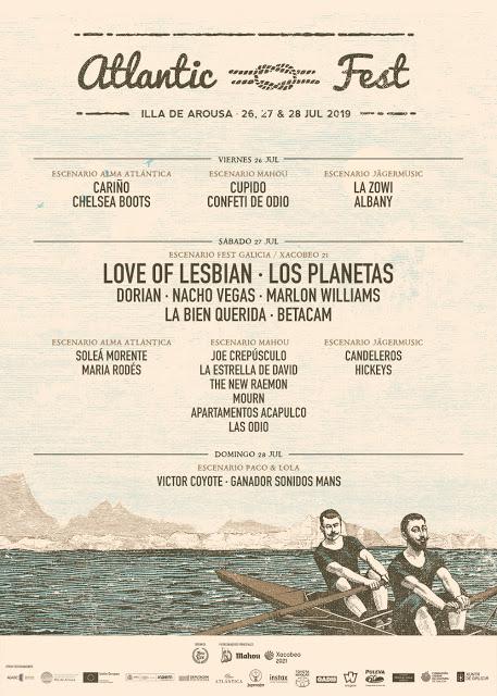 Atlantic Fest 2019 completa su cartel con Los Planetas, Cupido, Joe Crepúsculo, Soleá Morente...