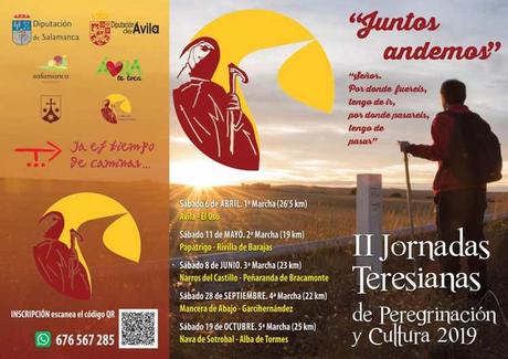 ‘Juntos andemos’:  II Jornadas Teresianas de peregrinación y cultura