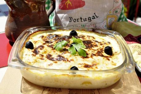 Bacalao con nata portugués (bacalhau com natas)