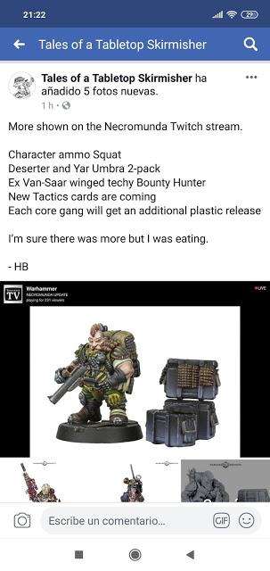 Mas lanzamientos en camino para Necromunda