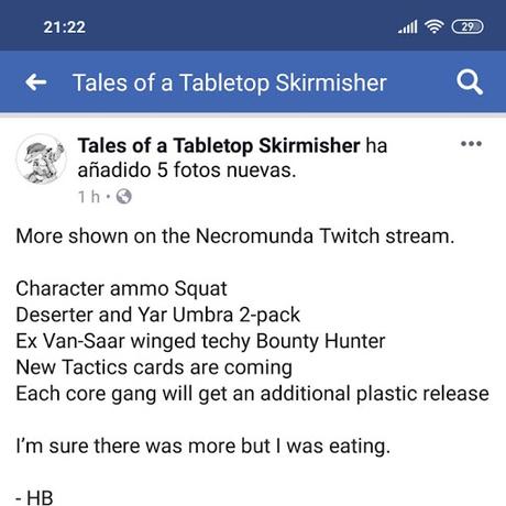 Mas lanzamientos en camino para Necromunda