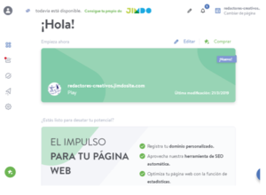 Conoce como iniciar sesión en la plataforma jimdo