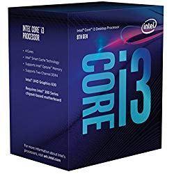 Intel Core i3 8300 - Procesador (3.7GHz, 8MB Cache, 1150MHz GPU, 62W) Color Plata