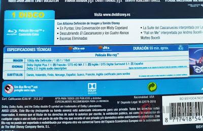 El cascanueces y los cuatro reinos, Análisis edición Bluray