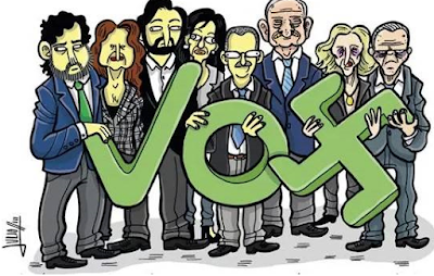 De qué se ríen los candidatos, de qué se ríen? (III) Los salvapatrias de VOX.