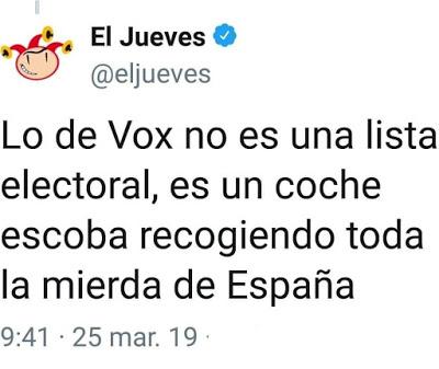 De qué se ríen los candidatos, de qué se ríen? (III) Los salvapatrias de VOX.