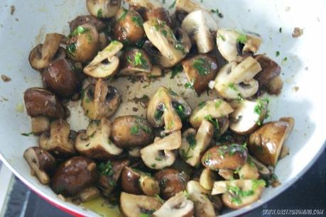 Quinotto con portobello Quinotto con portobello