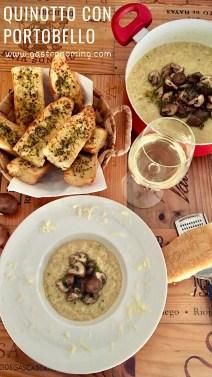 Quinotto con portobello