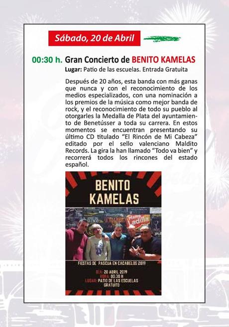 Programa de fiestas de la Pascua de Cacabelos 2019