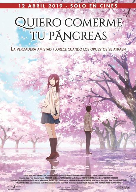 “Quiero comerme tu páncreas” se estrena en cines el 12 de abril