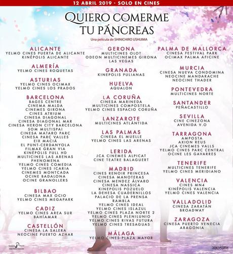 “Quiero comerme tu páncreas” se estrena en cines el 12 de abril