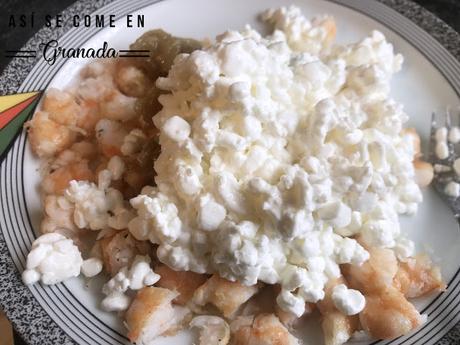 Canelones de berenjena rellenos de ricotta y gambas Canelones de berenjena rellenos de ricotta y gambas